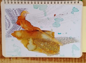 2023 - Nejniternější přání, Anylin a pero, 20 x 15 cm